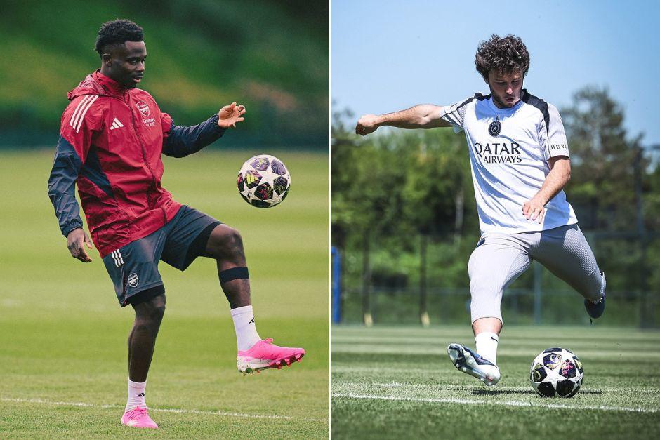 Bukayo Saka y Joao Neves ya empezaron a trabajar con sus equipos para la gran cita por el título. (Foto: Redes)