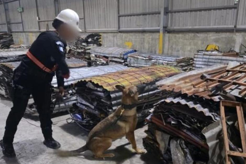 La droga habría sido camuflada entre desechos metálicos para evadir controles de inspección. (Foto: PNC)