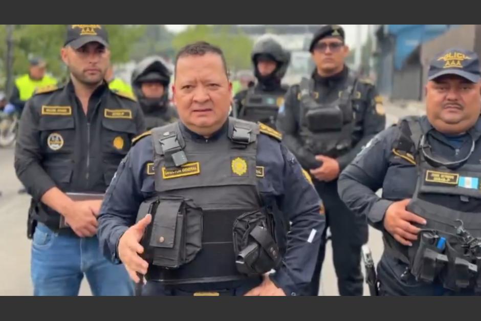 David Custodio Boteo destacó las labores de los policías que se enfrentaron a presuntos asaltantes. (Foto: Captura de video/PNC)