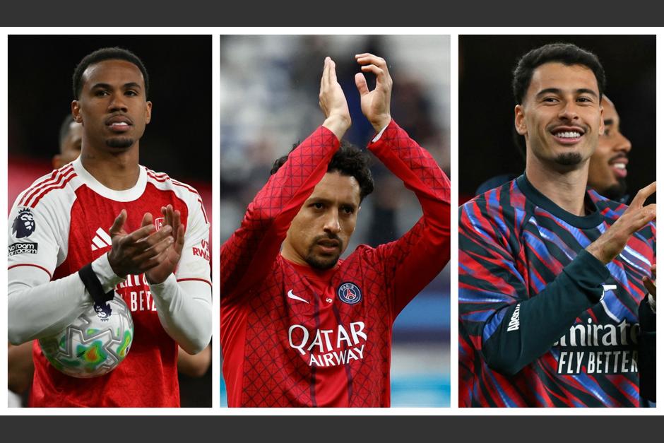 Gabriel Magalhães, Marquinhos y Gabriel Martinelli representarán a Brasil en la final de la Champions. (Foto: AFP)