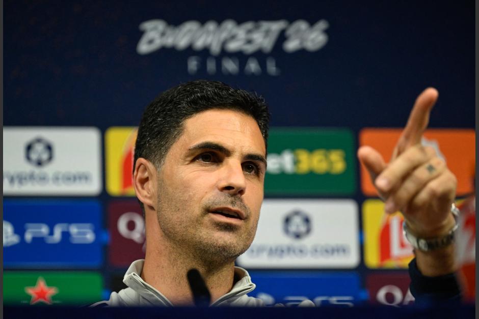 Mikel Arteta, durante la conferencia de prensa de este viernes, antes de enfrentar la final de la Champions League. (Foto: AFP)