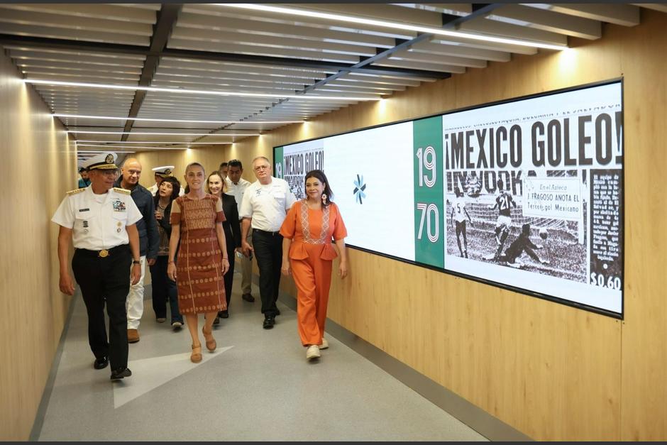 La presidenta de México, Claudia Sheinbaum, inauguró la primera fase del Aeropuerto de la Ciudad de México. (Foto: Presidencia. de México)