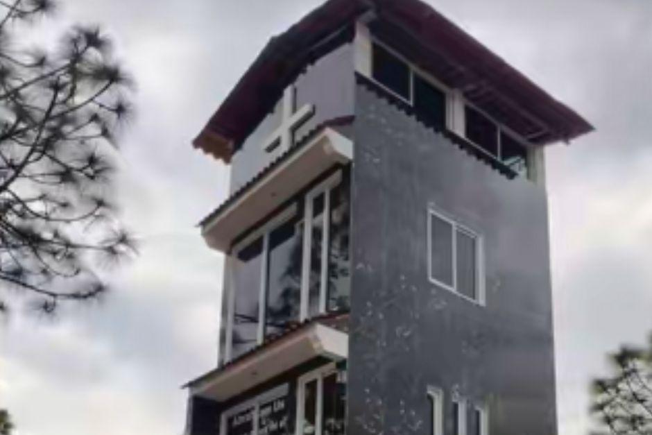 El mausoleo que ha llamado la atención de los guatemaltecos. (Foto: captura de video)