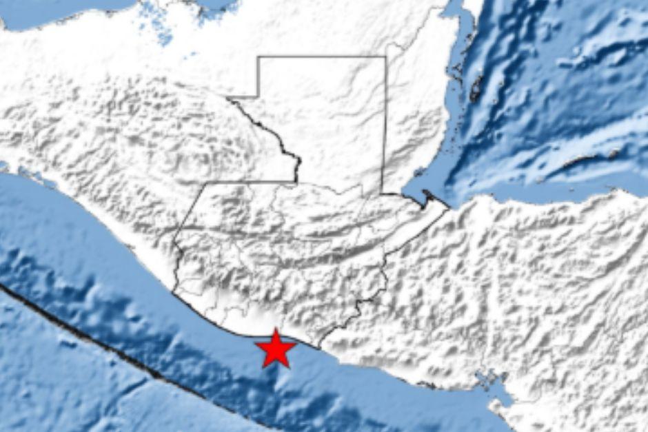 El sismo se registró en la zona costera del departamento de Escuintla. (Imagen vía: INSIVUMEH)