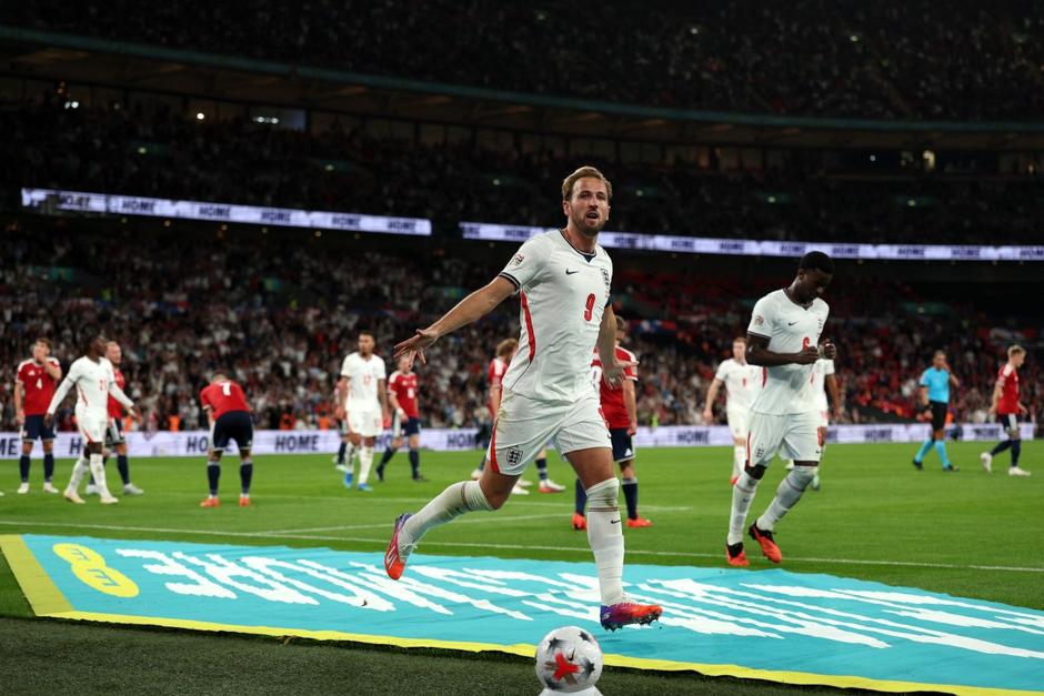 El "Huracán" Kane sigue en modo arrazador. El delantero llegó a 125 partidos para igualar al portero Peter Shilton como los jugadores con más partidos en el combinado inglés. (Foto: AFP)