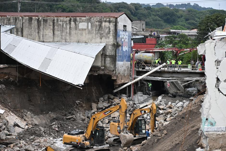 La Conred, el CIV y el Cuerpo de Ingenieros realizan evaluaciones para determinar las acciones necesarias. (Foto: José Pos / Soy502)