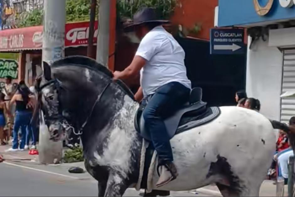 El jinete cayó durante el recorrido. (Foto: captura de video)