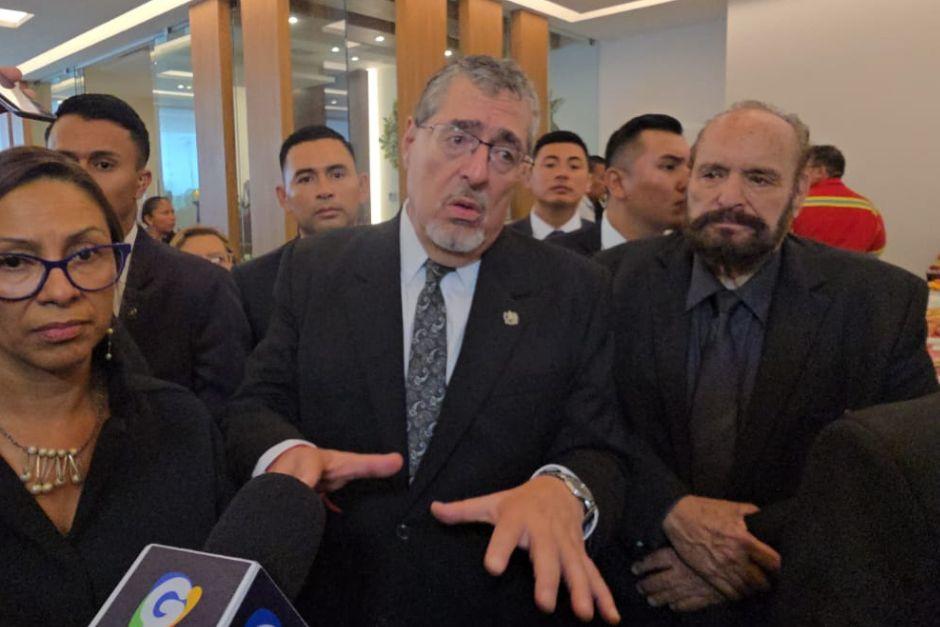 Arévalo exigió justicia por el asesinato del abogado Juan Francisco Solórzano Foppa. (Foto: Jose Luis Pos) 