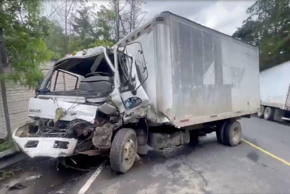 Tres transportes pesados colisionaron en la Ruta Nacional 14. (Foto: Captura de video de Provial)