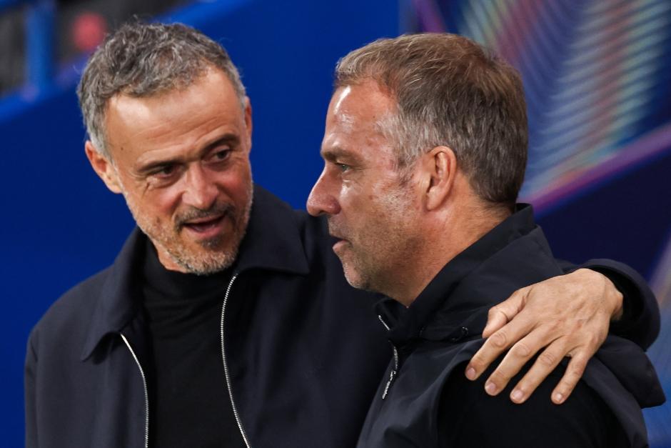 Luis Enrique fue amistoso con el técnico del Barcelona en la previa al juego. (Foto: AFP)