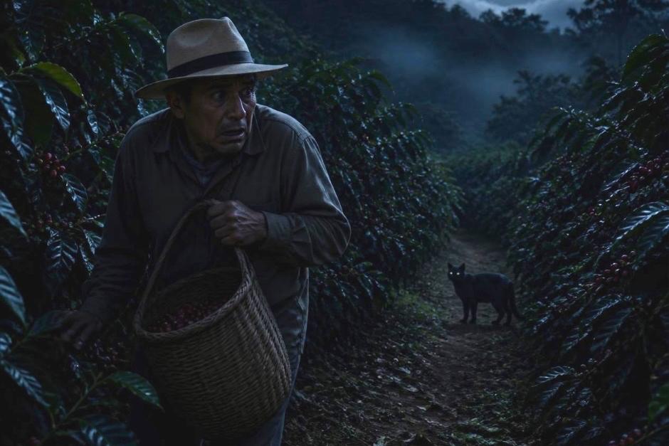 Don polo es una de las personas que relata haber visto al gato negro. (Foto: imagen hecha con IA para fines ilustrativos)