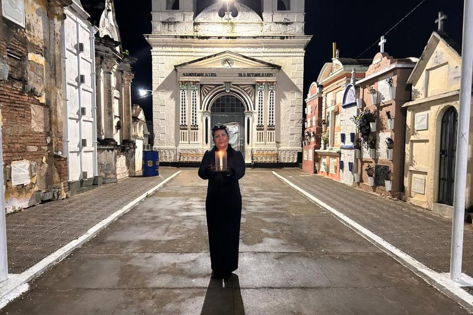 Se considera que es el espíritu de doña María de Iplana, quien lamenta la pérdida de su esposo. (Foto: Bernardo Montúfar)