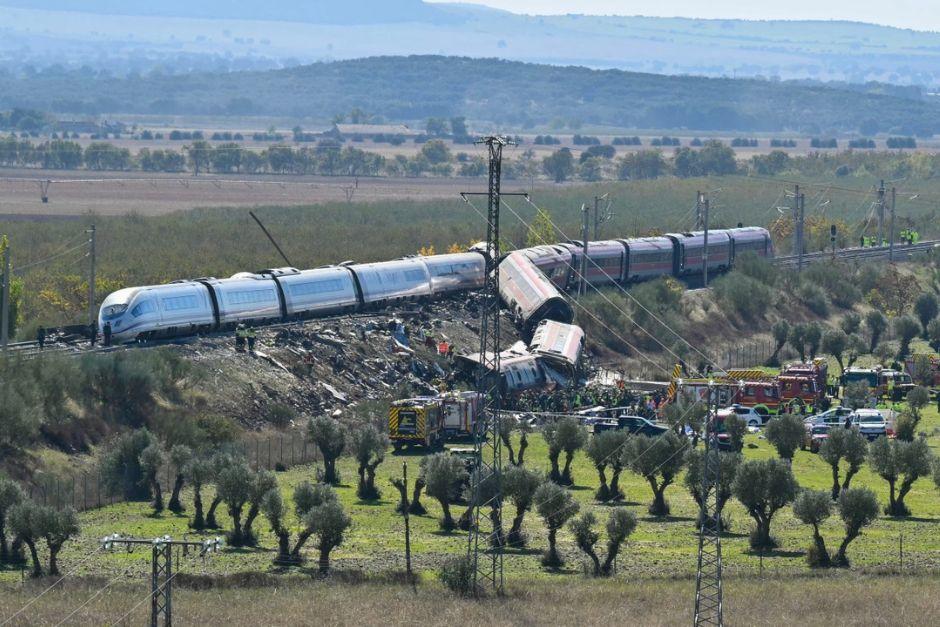 Dos trenes de alta velocidad chocaron cerca de Urda, Toledo. (Foto: AFP)