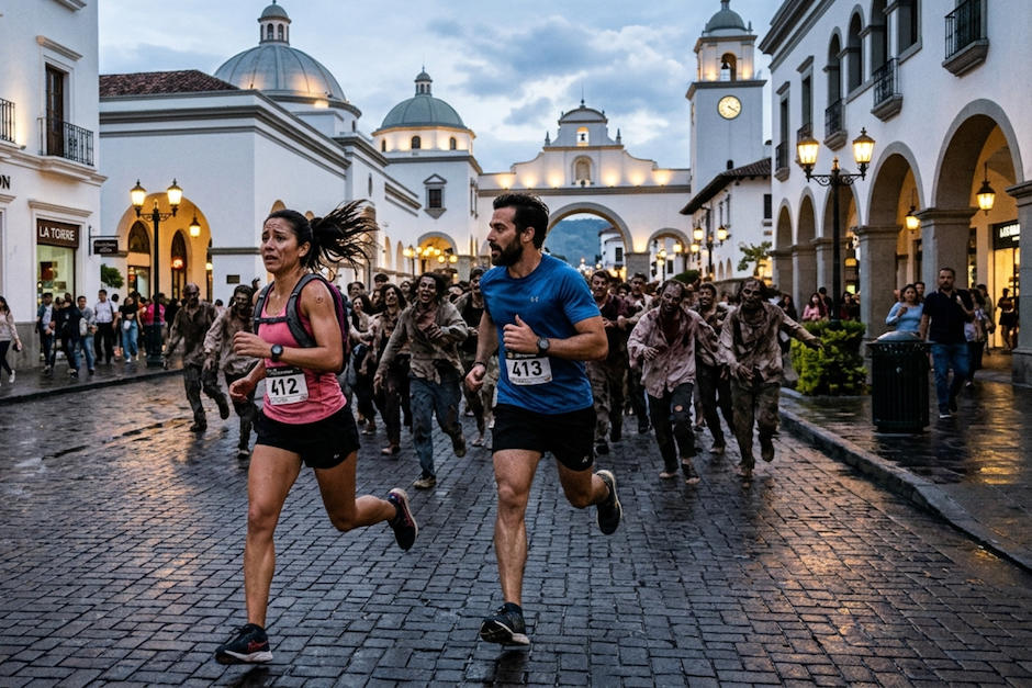 Muestra tus habilidades de supervivencia en la "Zombie run 3K". (Foto: Google Gemini)