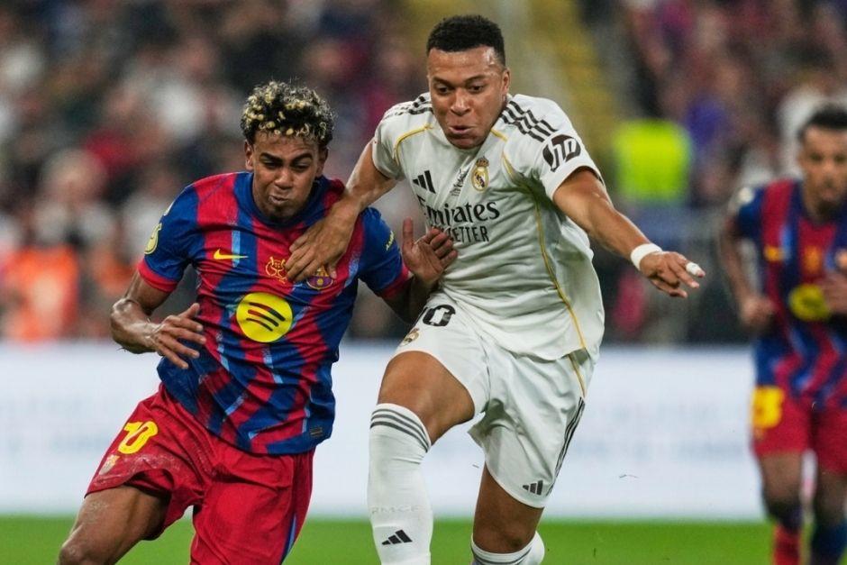 Lamine Yamal y Kylian Mbappé volverán a verse las caras en El Clásico. (Foto: Diario Marca)