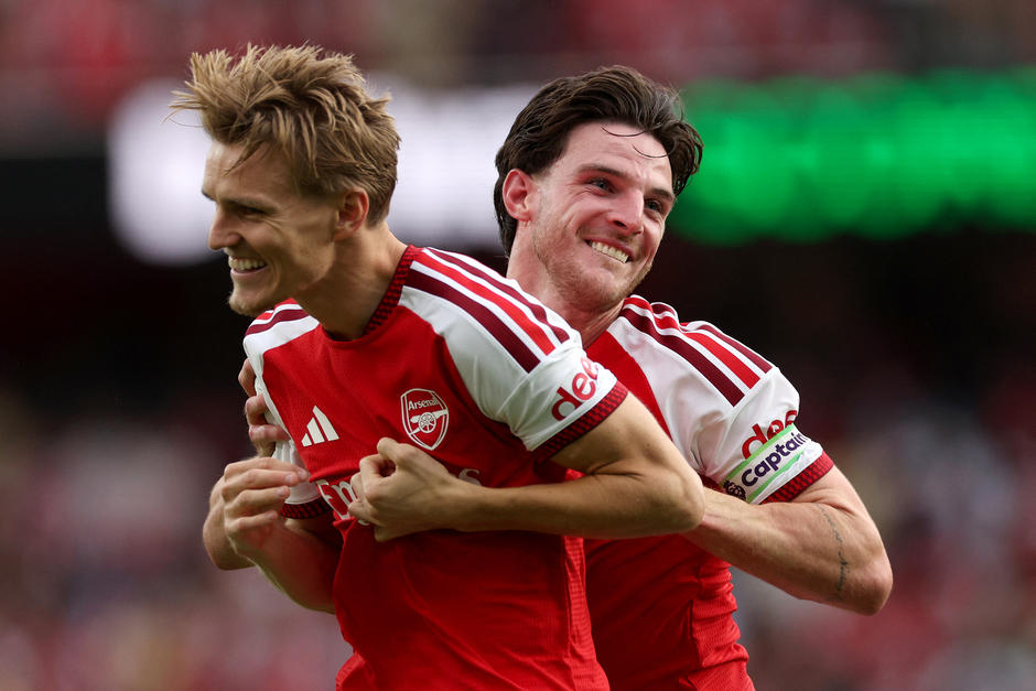 Odegaard se encargó de marcar el tanto de la victoria gunner. (Foto: AFP)