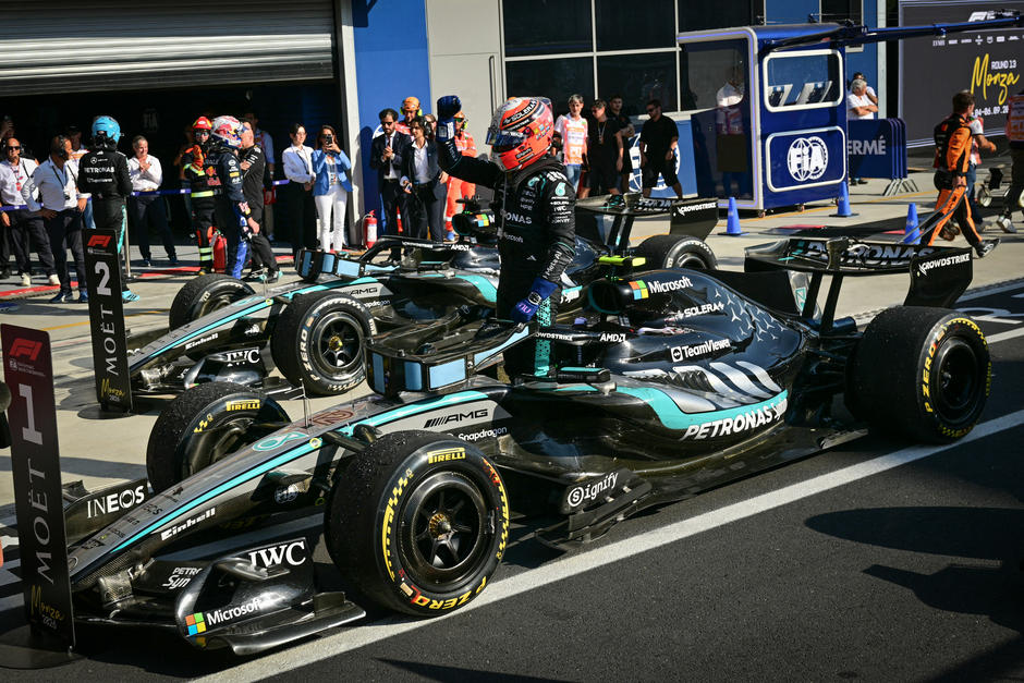 Antonelli cumplió el sueño de ganar el Gran Premio de su país. (Foto: AFP) 