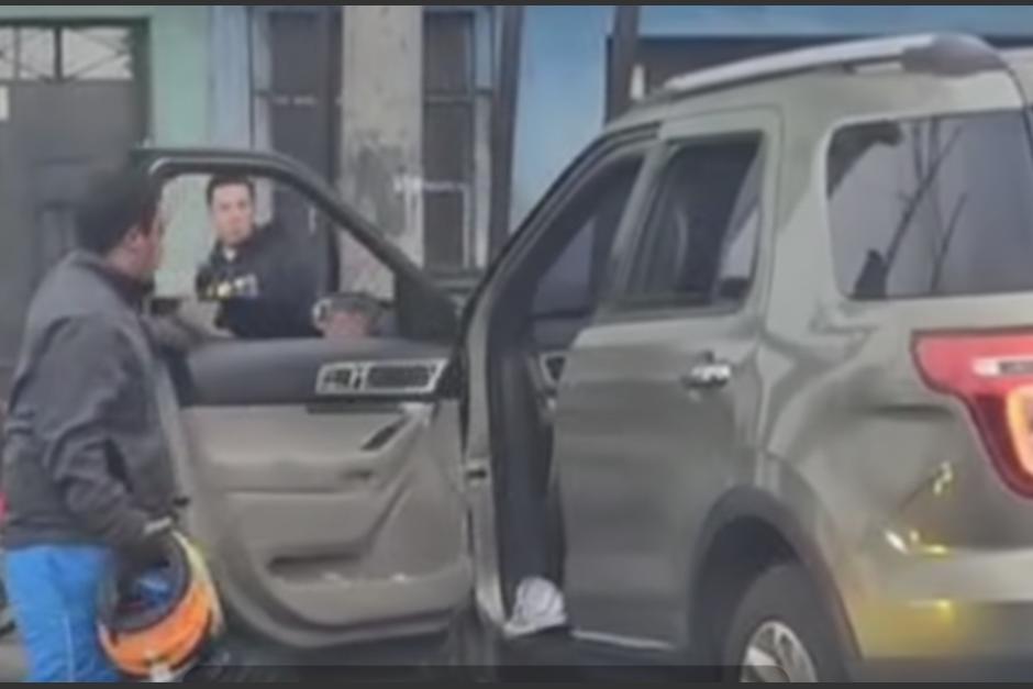 Otro conductor grabó el altercado. (Foto: captura de video)