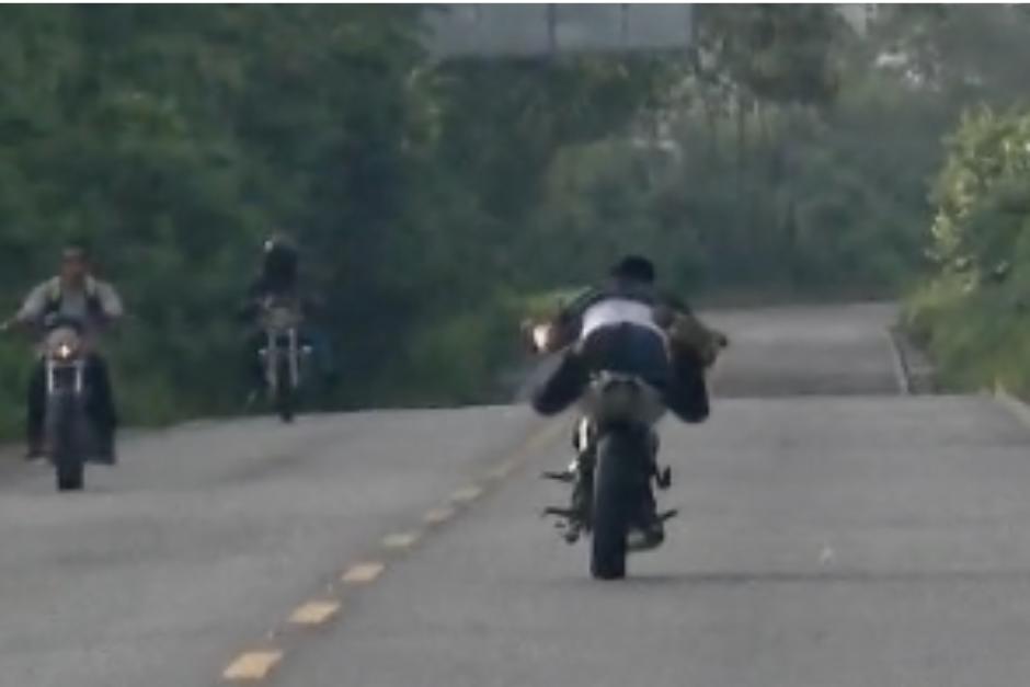 El hombre fue capturado luego de accidentarse. (Foto: Captura de video)
