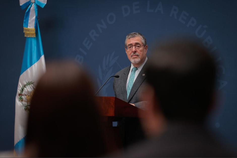 El presidente Bernardo Arévalo aseguró que información sobre indicios relacionados con los bloqueos ya fue trasladada al Ministerio Público. (Foto: SCSP / Soy502)
