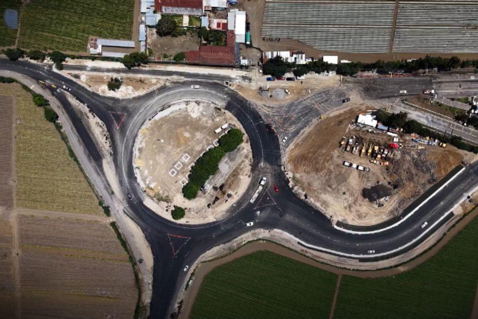 Trabajos de la fase final en la nueva rotonda vehicular de Ciudad Vieja provocarán el cierre total. (Foto: Captura de video)