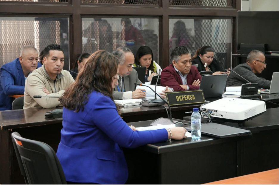 Tribunal de Mayor Riesgo B escuchó la ratificación de los informes telefónicos efectuados durante la investigación contra siete agentes de la PNC señalados de ejecuciones extrajudiciales. (Foto: Wilder López/soy502)