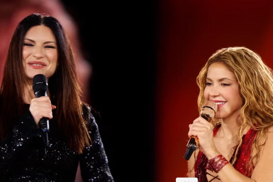 Laura Pausini y Shakira juntas en "Antología". (Foto: Shakira)