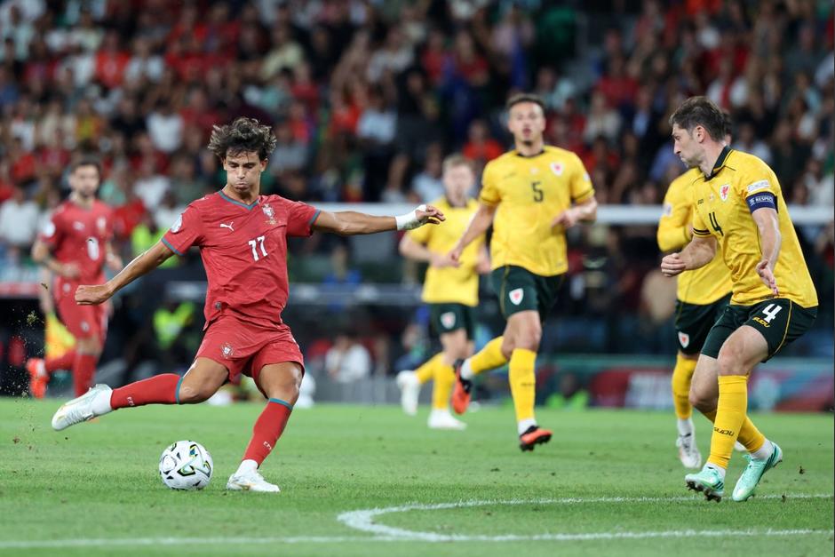 Joao Félix, jugador del Al Nassr saudí, se encargó de marcar el tanto del triunfo luso. (Foto: AFP)