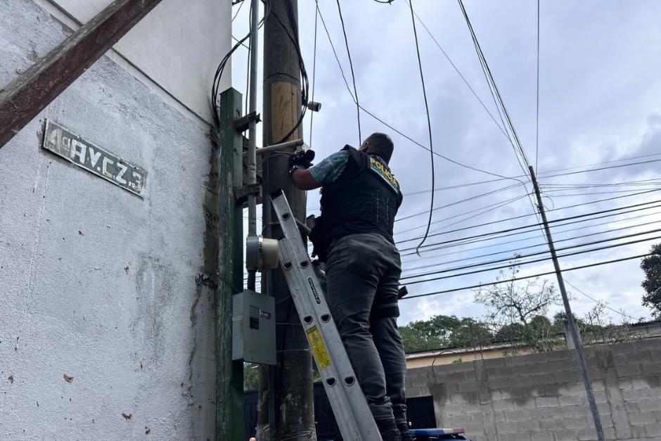 Durante el fin de semana se localizaron varias cámaras operadas por criminales. (Foto: PNC)