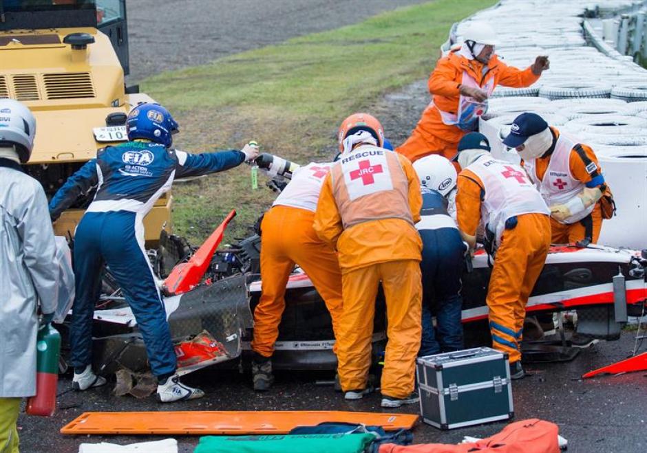 El accidente sufrido por Jules Bianchi en el Gran Premio de Japón mantiene en vilo a la Fórmula 1. (Foto: EFE)