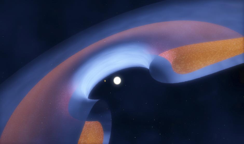 Un equipo internacional de astrónomos ha descubierto los indicios más claros encontrados hasta el momento de la reciente formación de planetas con masas varias veces superiores a la de Júpiter en los discos de gas y polvo que rodean a cuatro estrellas jóvenes. (Foto: EFE/ESO)