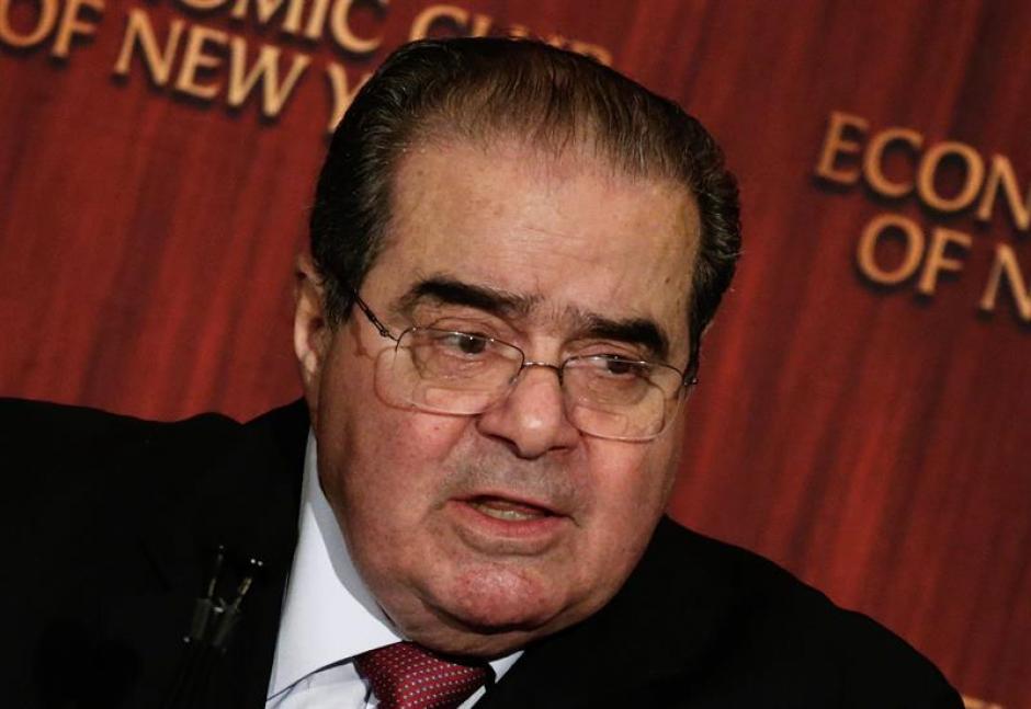 Muere a los 79 años el juez del Tribunal Supremo de EE.UU. Antonin Scalia. FOTO: EFE.