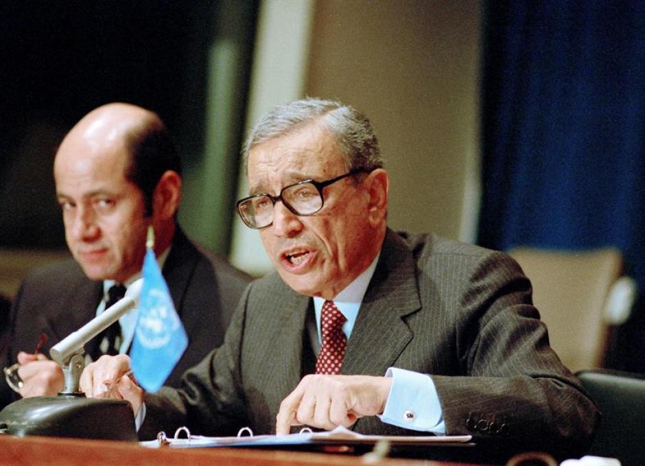 Butros Butros Ghali exsecretario general de la ONU falleció hoy según anunció el presidente de turno del Consejo de Seguridad, Rafael Ramírez. (Foto: Efe)