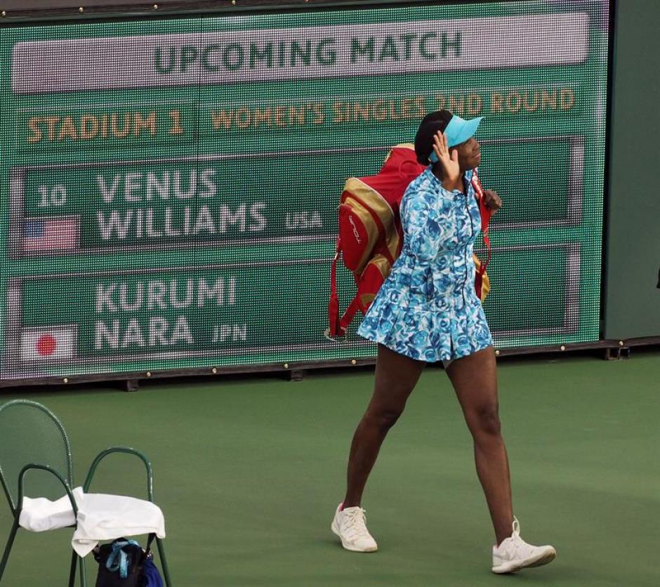 La tenista estadounidense, Venus Williams, vuelve a Indian Wells, tras 15 años de auscencia. (Foto: EFE)