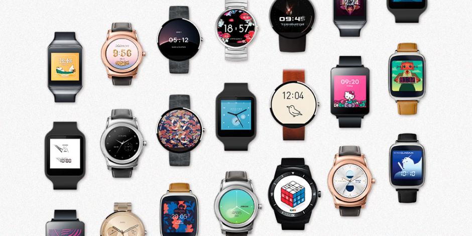 Google ha puesto a disposición de los usuarios 17 nuevas caras para dispositivos con sistema operativo Android Wear. (Imagen: 9to5Google) 
