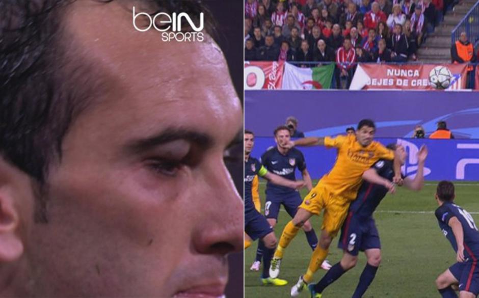 Esta es una de las jugadas polémicas en la serie entre Barcelona y Atlético de Madrid. (Imagen: sport.es)