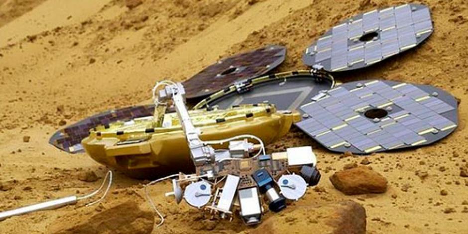La sonda espacial "Beagle 2", que aterrizó en Marte en la Navidad de 2003 y con la que se perdió contacto, ha sido localizada.