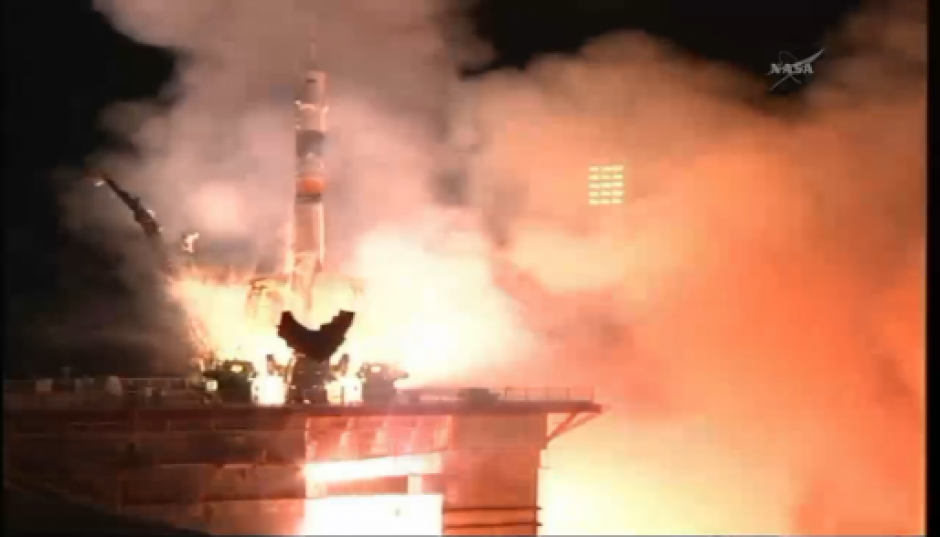 Desde el cosmódromo de Baikonur, en Kazajistán, la nueva tripulación de origen ruso partió hacia la Estación Espacial Internacional. (Foto: NASA/twitter) 