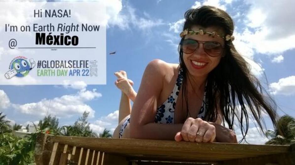 Así son las "global selfie" que miles de personas alrededor del mundo están enviando a la NASA. (Foto: Twitter)