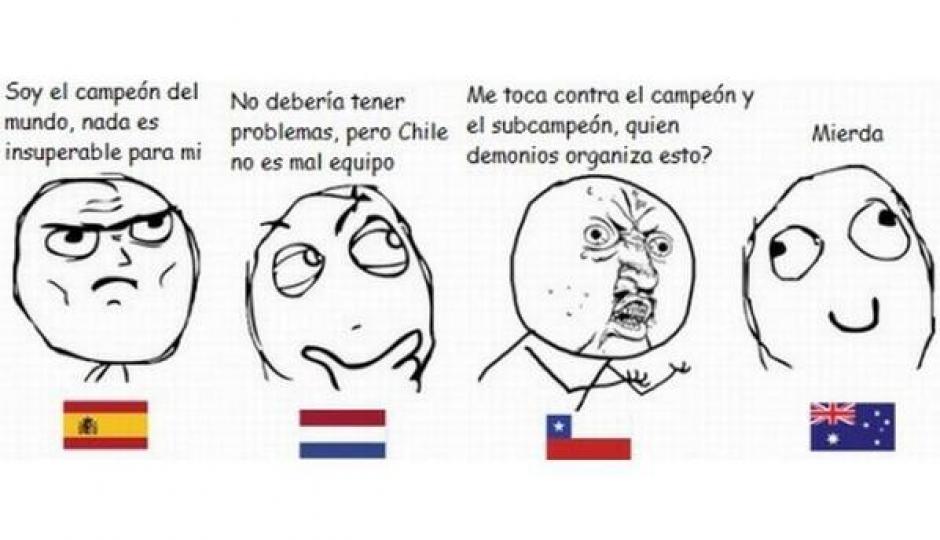 La cuenta MercaGol hizo memes de las selecciones por grupos. Este es el de uno de los "grupos de la muerte". (Foto: @MercaGol)