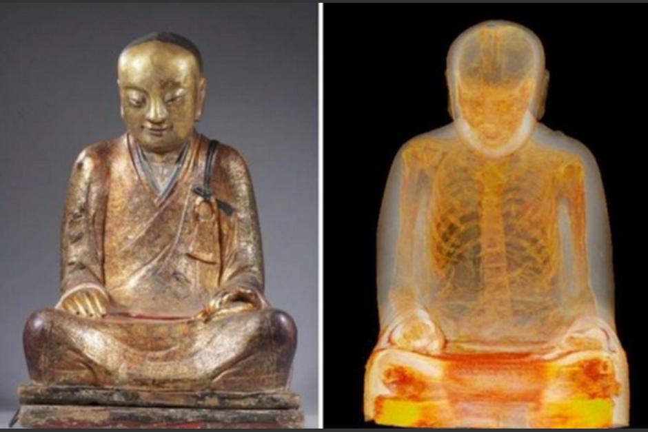 En el interior de la momia se han encontrado restos de papel con jeroglíficos chinos. (Foto: RT)