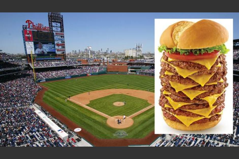 Los Phillies ofrecerán hamburguesas de nueve pisos a sus aficionados. (Foto: MLB)