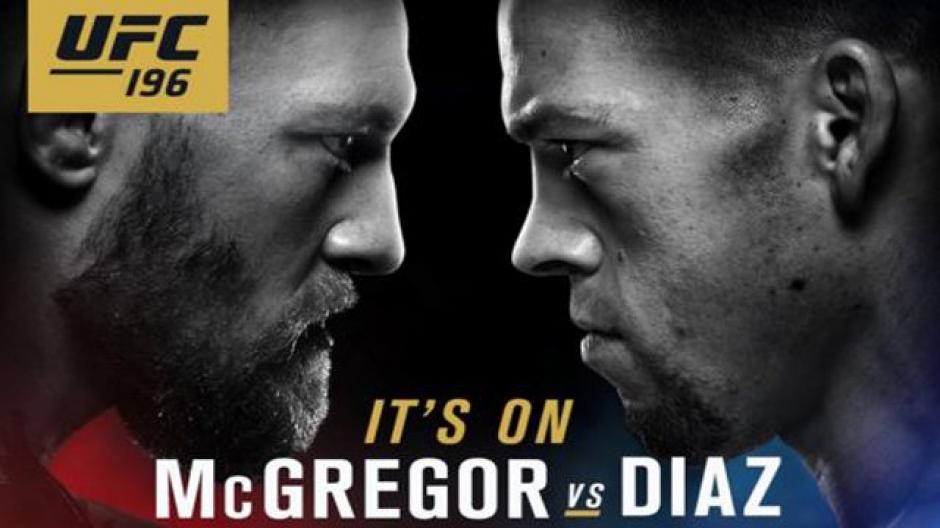 El combate Conor McGregor - Nate Díaz será el plato fuerte de UFC 196 en Las Vegas. (Foto: UFC)