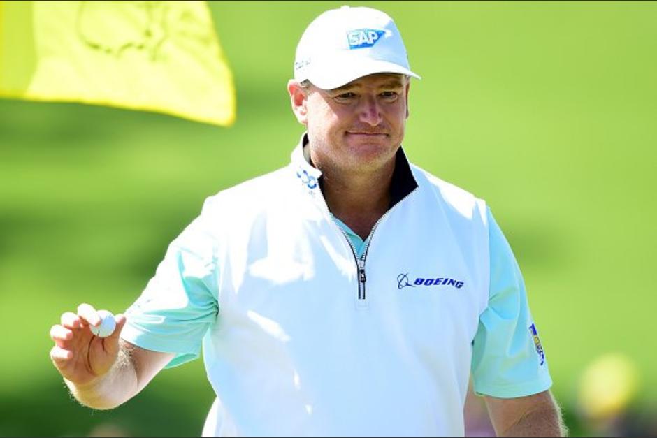 Ernie Els, firmó el peor inicio de la historia del golf, nada menos y nada más que en el Masters de Augusta 2016. (Foto: EFE)
