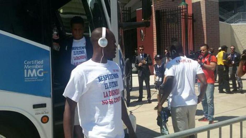 Los jugadores de la selección panameña de futbol envían otro mensaje a Concacaf antes del juego por el tercer lugar de Copa Oro 2015. (Foto: RPC)