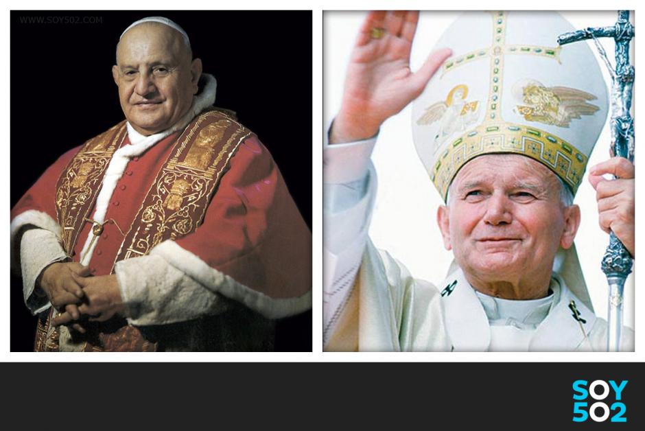 Ciudad del Vaticano se prepara para la llegada de miles de peregrinos para la canonización de Juan Pablo II y Juan XXIII. 