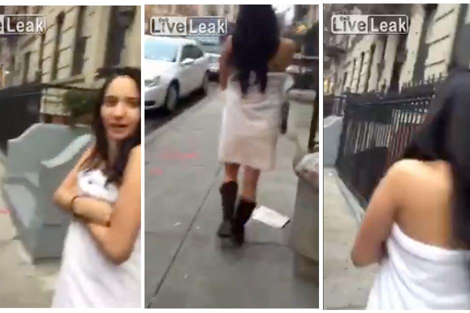 Una mujer es humillada por su novio por supuestamente serle infiel por platicar cariñosamente con siete hombres. (Foto: LiveLeak)