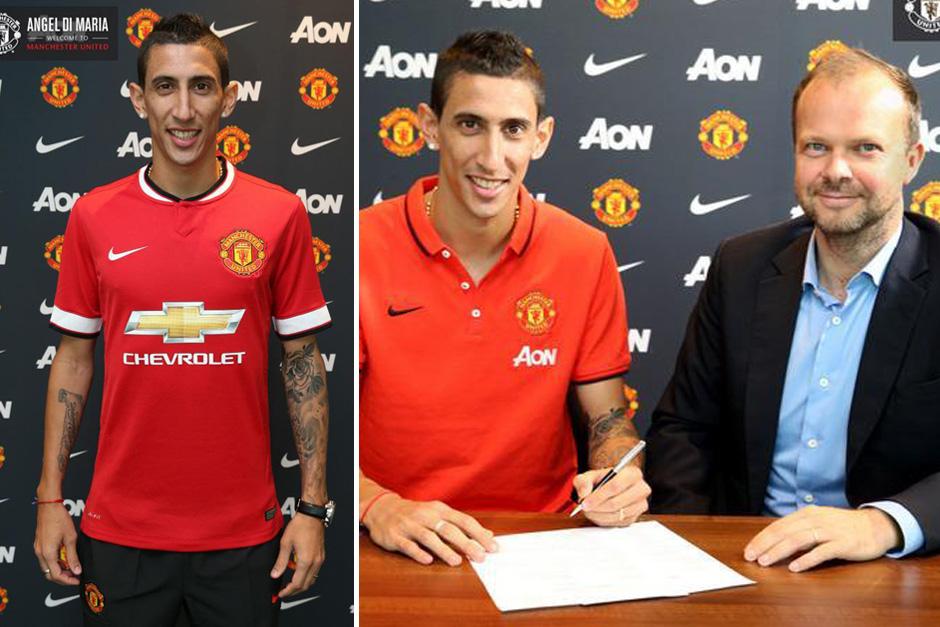 Di María firmó un contrato por cinco temporadas con el Manchester United. (Fotos: Twitter Manchester United)