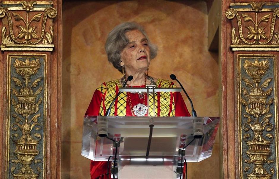 Elena Poniatowska recibió el Premio Cervantes. (Foto: EFE) 