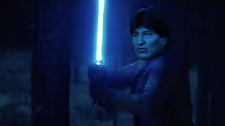 La última película de Star Wars es utilizada como campaña para promover la reelección del presidente Evo Morales en Bolivia. (Foto: Facebook/SiBoliviaOficial)